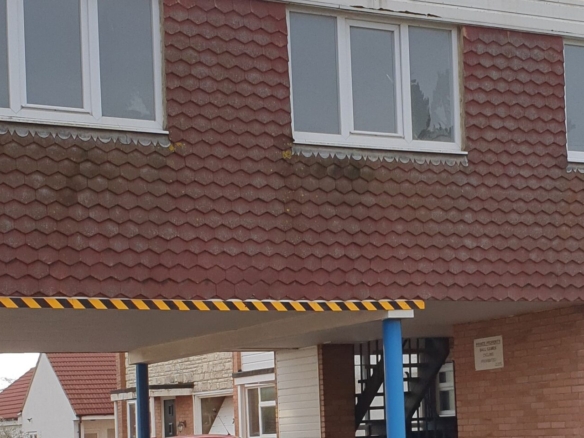 The front exterior of a 1 bedroom flat