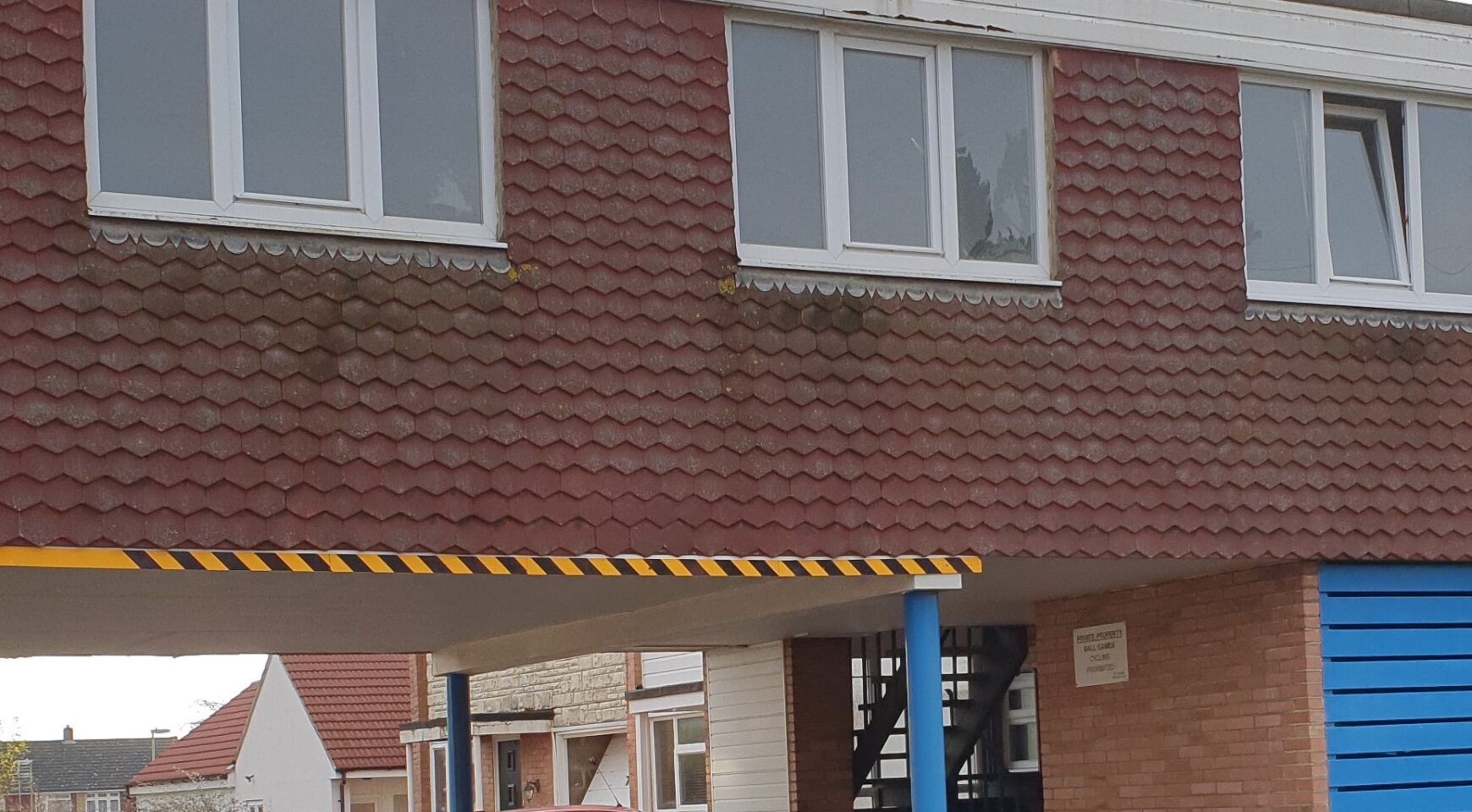 The front exterior of a 1 bedroom flat